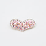 Load image into Gallery viewer, QueenMee Heart Hair Clip in Crystal
