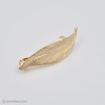 Load image into Gallery viewer, QueenMee Leaf Hair Clip in Gold or Silver
