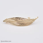 Load image into Gallery viewer, QueenMee Leaf Hair Clip in Gold or Silver
