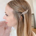 Load image into Gallery viewer, QueenMee Leaf Hair Clip in Gold or Silver
