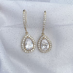 Load image into Gallery viewer, QueenMee Long Drop Earrings Diamante Earrings
