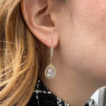 Load image into Gallery viewer, QueenMee Long Drop Earrings Diamante Earrings
