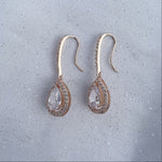 Load image into Gallery viewer, QueenMee Long Drop Earrings Diamante Earrings
