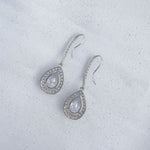 Load image into Gallery viewer, QueenMee Long Drop Earrings Diamante Earrings
