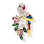 Load image into Gallery viewer, QueenMee Parrot Brooch with Pearl
