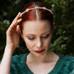 Load image into Gallery viewer, QueenMee Pearl Gold Headband
