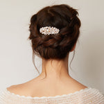 Load image into Gallery viewer, QueenMee Pearl Hair Clip with Crystal
