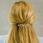 Load image into Gallery viewer, QueenMee Pearl Hair Clip with Crystal
