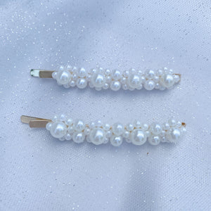 QueenMee Pearl Hair Grips Set of 2