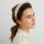 Load image into Gallery viewer, QueenMee Pearl Headband Woven
