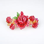 Load image into Gallery viewer, QueenMee Red Flower Hair Clip
