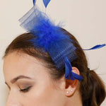 Load image into Gallery viewer, Ruby Rocks Mati Fascinator - Blue 

