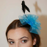 Load image into Gallery viewer, Ruby Rocks Perla Fascinator - Blue 
