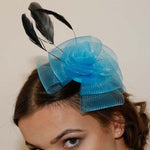 Load image into Gallery viewer, Ruby Rocks Perla Fascinator - Blue 
