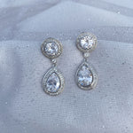 Load image into Gallery viewer, QueenMee Silver Drop Earrings Small Drop Earrings
