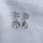 Load image into Gallery viewer, QueenMee Silver Drop Earrings Small Drop Earrings
