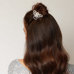 Load image into Gallery viewer, QueenMee Silver Hair Claw with Diamante
