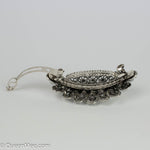 Load image into Gallery viewer, QueenMee Silver Hair Clip with Rhinestones
