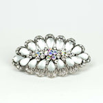 Load image into Gallery viewer, QueenMee Silver Hair Clip with Rhinestones
