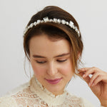 Load image into Gallery viewer, QueenMee Silver Headband with Crystal
