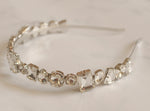 Load image into Gallery viewer, QueenMee Silver Headband with Crystal
