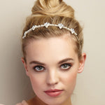 Load image into Gallery viewer, QueenMee Silver Pearl Headband
