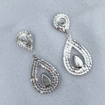 Load image into Gallery viewer, QueenMee Statement Earrings Crystal Earrings Teardrop
