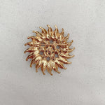 Load image into Gallery viewer, QueenMee Sunflower Brooch with Pearl and Crystal in Silver or Gold
