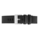 Load image into Gallery viewer, Tayroc Black Leather Strap/Silver Buckle 22mm 
