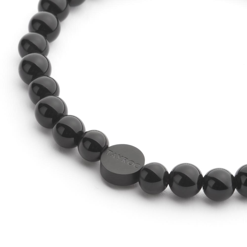 Tayroc Black Onyx Semi-Precious Stone Bracelet 