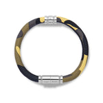 Load image into Gallery viewer, Tayroc Camo Leather Bracelet with Stainless Steel Clasp 
