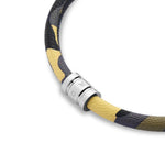Load image into Gallery viewer, Tayroc Camo Leather Bracelet with Stainless Steel Clasp 
