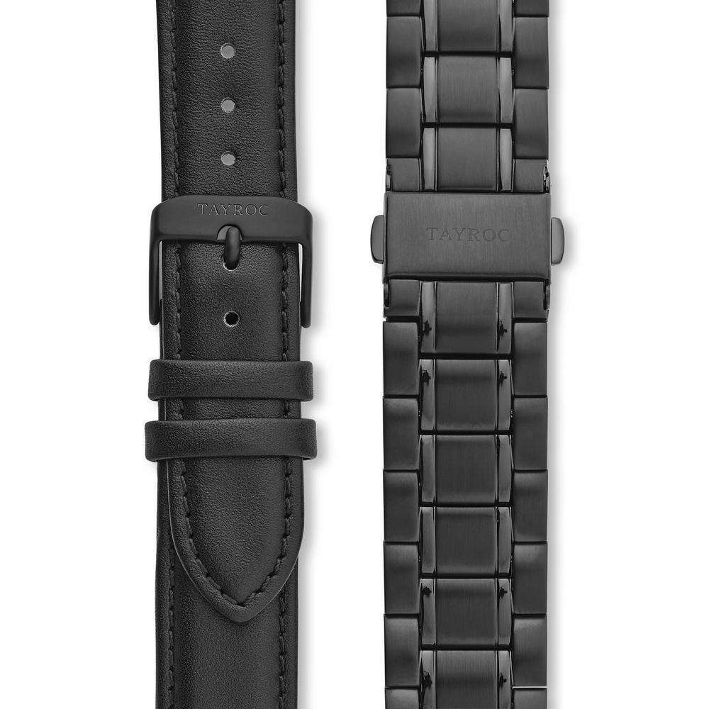 Tayroc Holte 42mm Multi Function Sports Watch BLACK/BLACK 