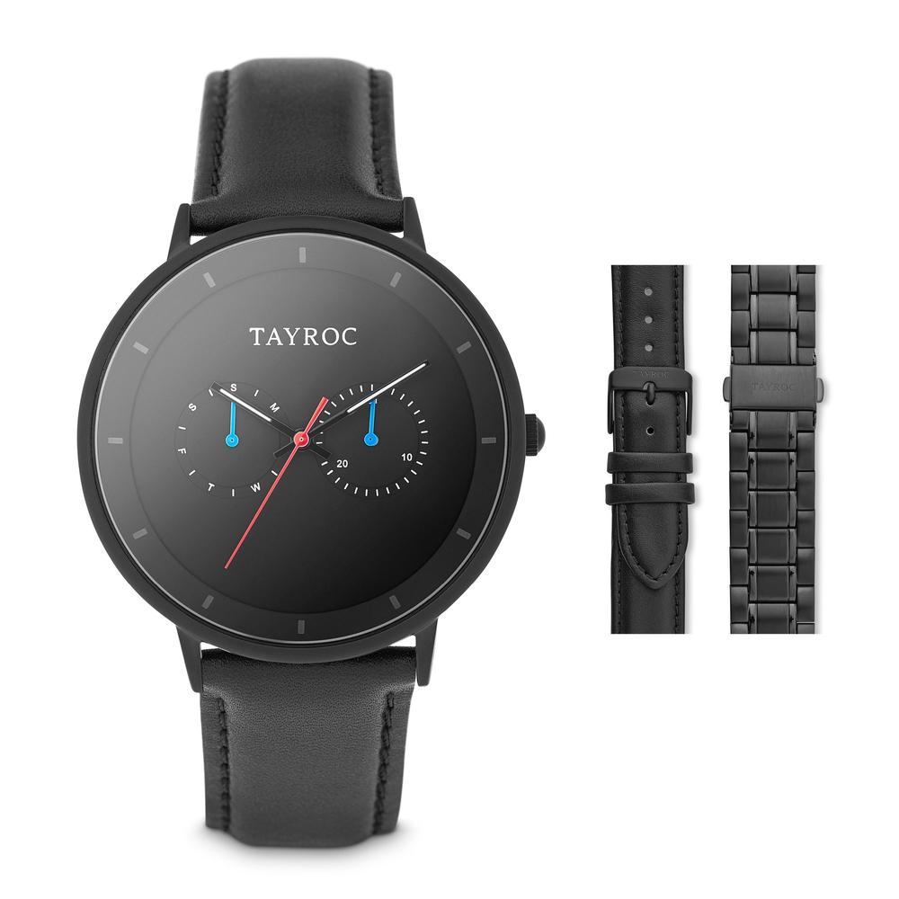 Tayroc Holte 42mm Multi Function Sports Watch BLACK/BLACK 