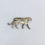 Load image into Gallery viewer, QueenMee Tiger Brooch Gold Brooch
