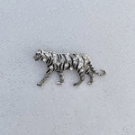 Load image into Gallery viewer, QueenMee Tiger Brooch Silver Brooch
