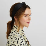 Load image into Gallery viewer, QueenMee Twist Headband in Satin with Stretch
