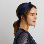 Load image into Gallery viewer, QueenMee Twist Headband in Satin with Stretch
