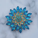 Load image into Gallery viewer, QueenMee Vintage Brooch Large with Crystal
