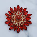 Load image into Gallery viewer, QueenMee Vintage Brooch Large with Crystal
