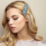 Load image into Gallery viewer, QueenMee Vintage Hair Clip Rhinestone Leaf
