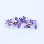 Load image into Gallery viewer, QueenMee Vintage Hair Clip Rhinestone Leaf
