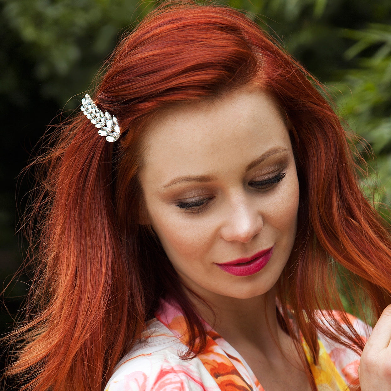 QueenMee Vintage Hair Clip Small Leaf