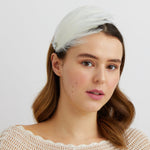 Load image into Gallery viewer, QueenMee White Fascinator Headband with Feathers
